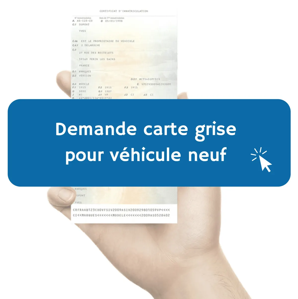 Immatriculer un véhicule neuf en ligne