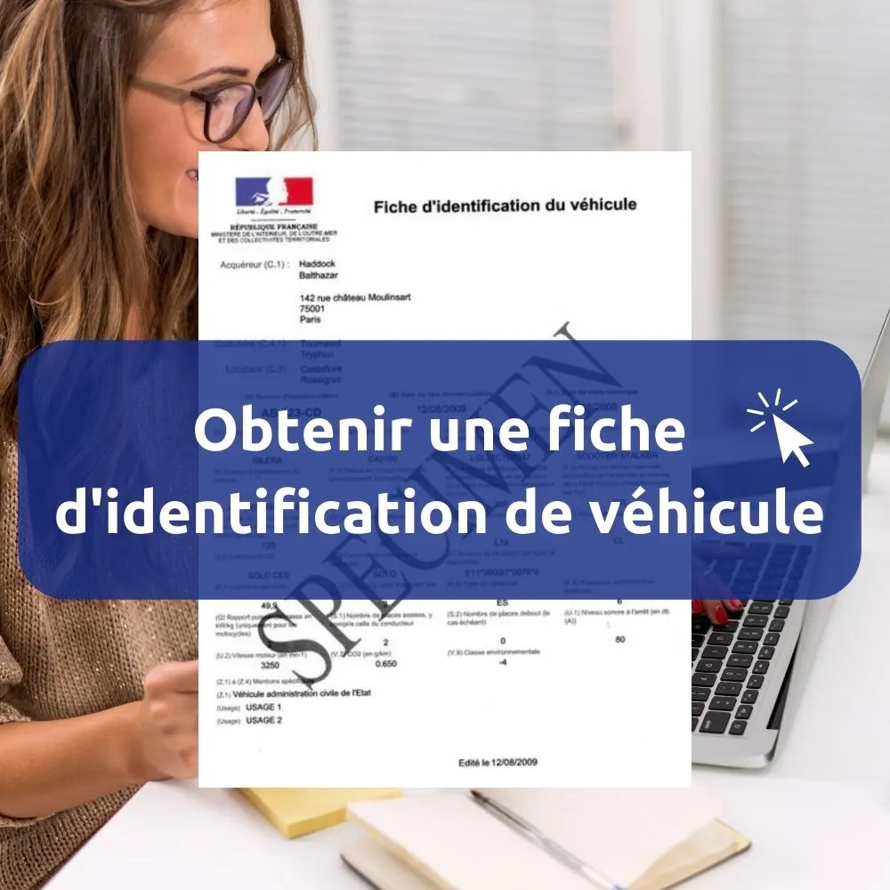 Fiche d'identification de véhicule cerfa