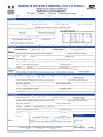 Nom et Signature du Co-Titulaire sur la demande de certificat d'immatriculation