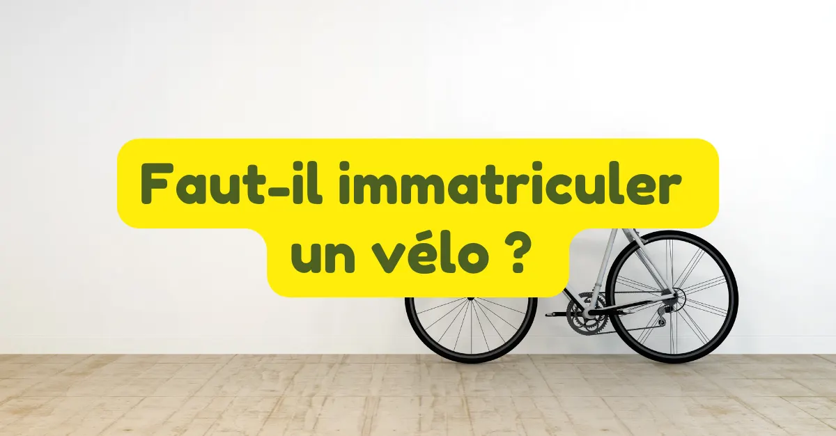 Immatriculation vélo