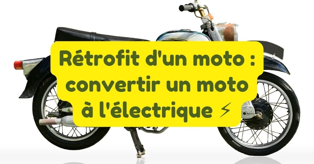 Rétrofit d'une moto : la réglementation